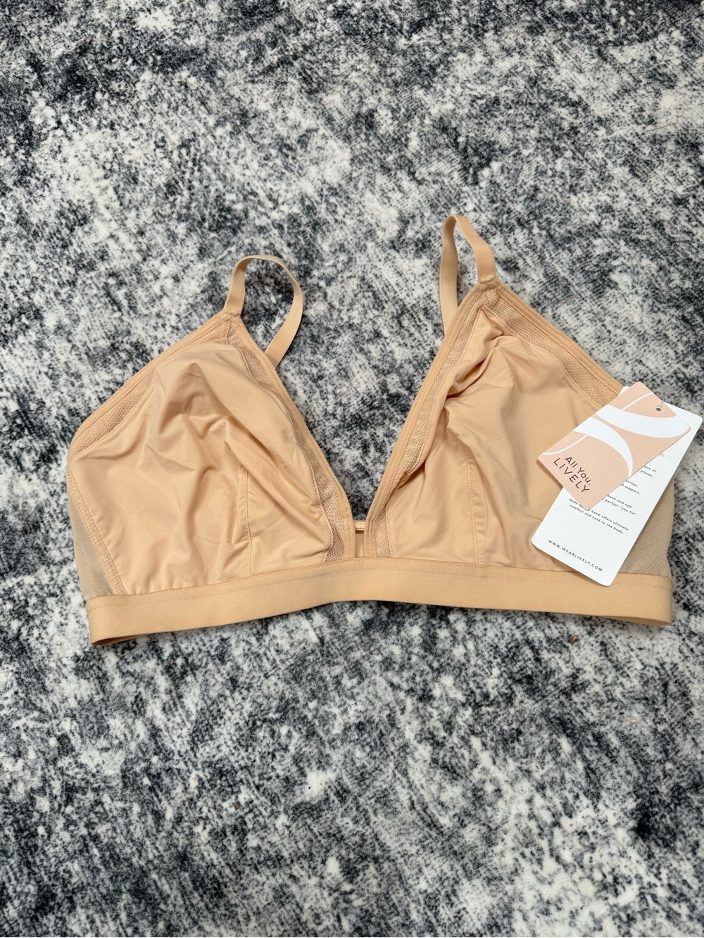 Everyday Nude Triangle Bralette - Soft Wireless Comfort